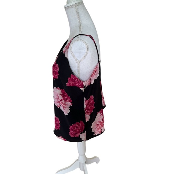 Banana Republic Black and Pink Camisole Top Size Large - Picture 3 of 8